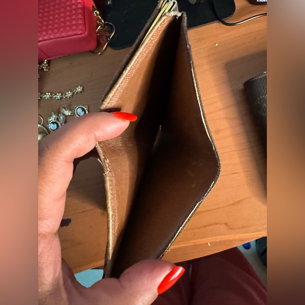 Authentic Louis Vuitton Brown and Gold Monogram Wallet - Picture 12 of 16